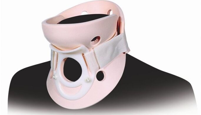 An orthosis that alleviates the condition of osteochondrosis of the cervical spine